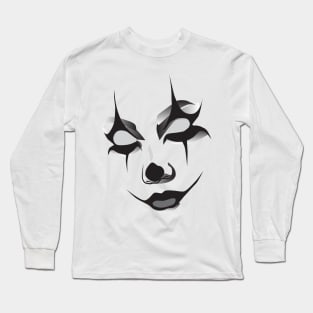 Venice Carnival. Black Clown Long Sleeve T-Shirt